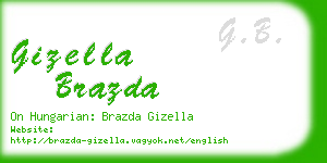 gizella brazda business card